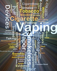 Image showing Vaping word cloud illustration