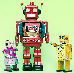 Image showing robot family