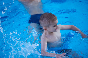 Image showing child portrait on swimming pool