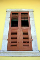 Image showing Brown window