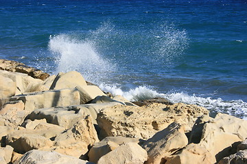 Image showing Wild waves