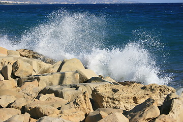 Image showing Wild sea