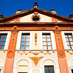 Image showing column old architecture in italy europe milan religion       and