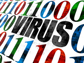 Image showing Security concept: Virus on Digital background