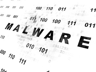 Image showing Protection concept: Malware on Digital background