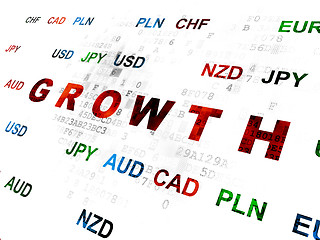 Image showing Business concept: Growth on Digital background