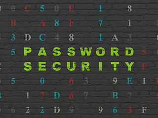 Image showing Safety concept: Password Security on wall background