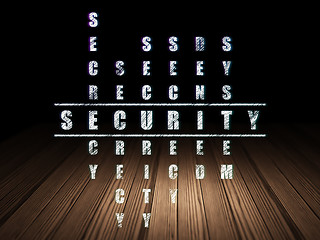 Image showing Privacy concept: word Security in solving Crossword Puzzle