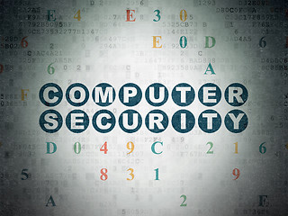 Image showing Security concept: Computer Security on Digital Paper background