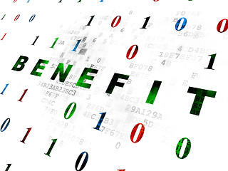 Image showing Business concept: Benefit on Digital background
