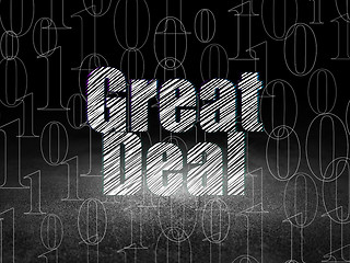 Image showing Business concept: Great Deal in grunge dark room