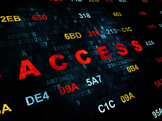 Image showing Security concept: Access on Digital background