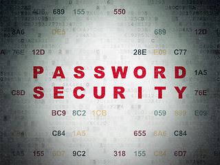 Image showing Safety concept: Password Security on Digital Paper background