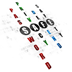 Image showing Privacy concept: word Safe in solving Crossword Puzzle