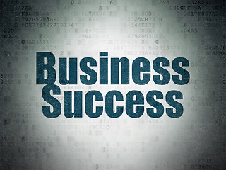 Image showing Finance concept: Business Success on Digital Paper background