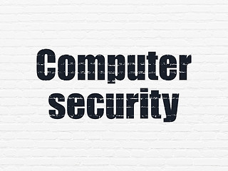 Image showing Security concept: Computer Security on wall background