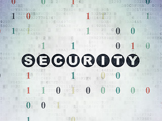 Image showing Safety concept: Security on Digital Paper background