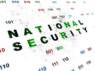 Image showing Privacy concept: National Security on Digital background