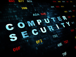 Image showing Protection concept: Computer Security on Digital background