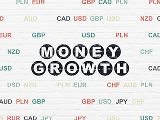 Image showing Currency concept: Money Growth on wall background