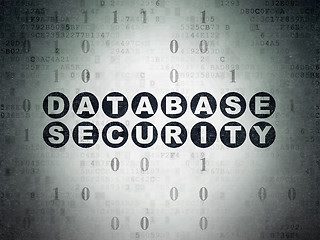 Image showing Security concept: Database Security on Digital Paper background