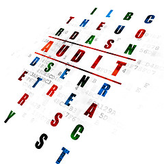 Image showing Finance concept: word Audit in solving Crossword Puzzle