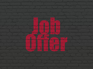 Image showing Business concept: Job Offer on wall background