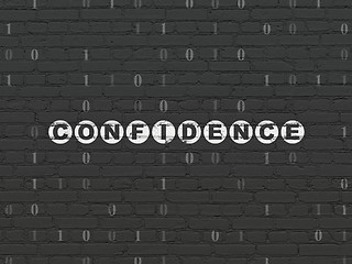 Image showing Finance concept: Confidence on wall background