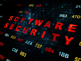 Image showing Safety concept: Software Security on Digital background