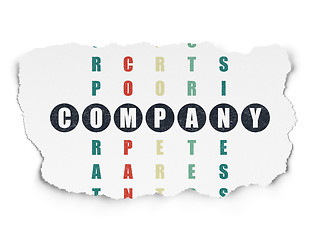 Image showing Finance concept: word Company in solving Crossword Puzzle