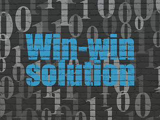 Image showing Business concept: Win-win Solution on wall background