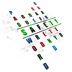 Image showing Security concept: word Safety in solving Crossword Puzzle