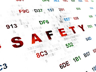 Image showing Safety concept: Safety on Digital background