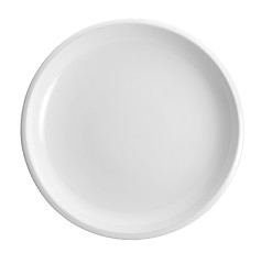 Image showing White empty plate isolated on white background