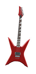 Image showing Red guitar