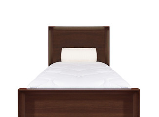 Image showing Bed isolated