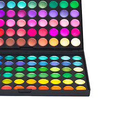 Image showing Make-up colorful eyeshadow palette