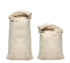 Image showing Big sacks isolated on white