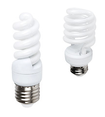 Image showing white energy saving bulbs