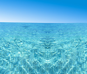 Image showing beautiful blue sea water