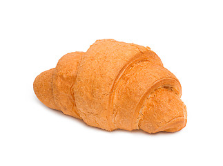 Image showing Fresh and tasty croissant over white background