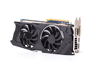 Image showing Graphics card isolated on white background