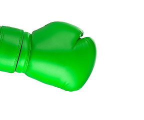 Image showing Green boxing glove