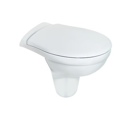 Image showing toilet bowl isolated