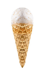Image showing vanilla ice cream with cone