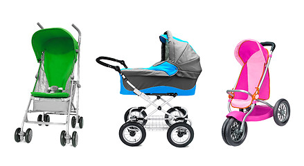 Image showing different prams