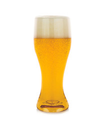 Image showing Glass of beer isolated on a white background