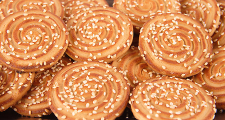 Image showing close up of chips cookies