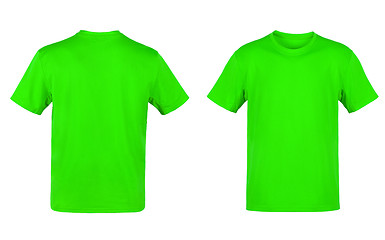 Image showing green T-shirt isolated on white background