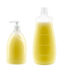 Image showing Two bottles with liquid soap